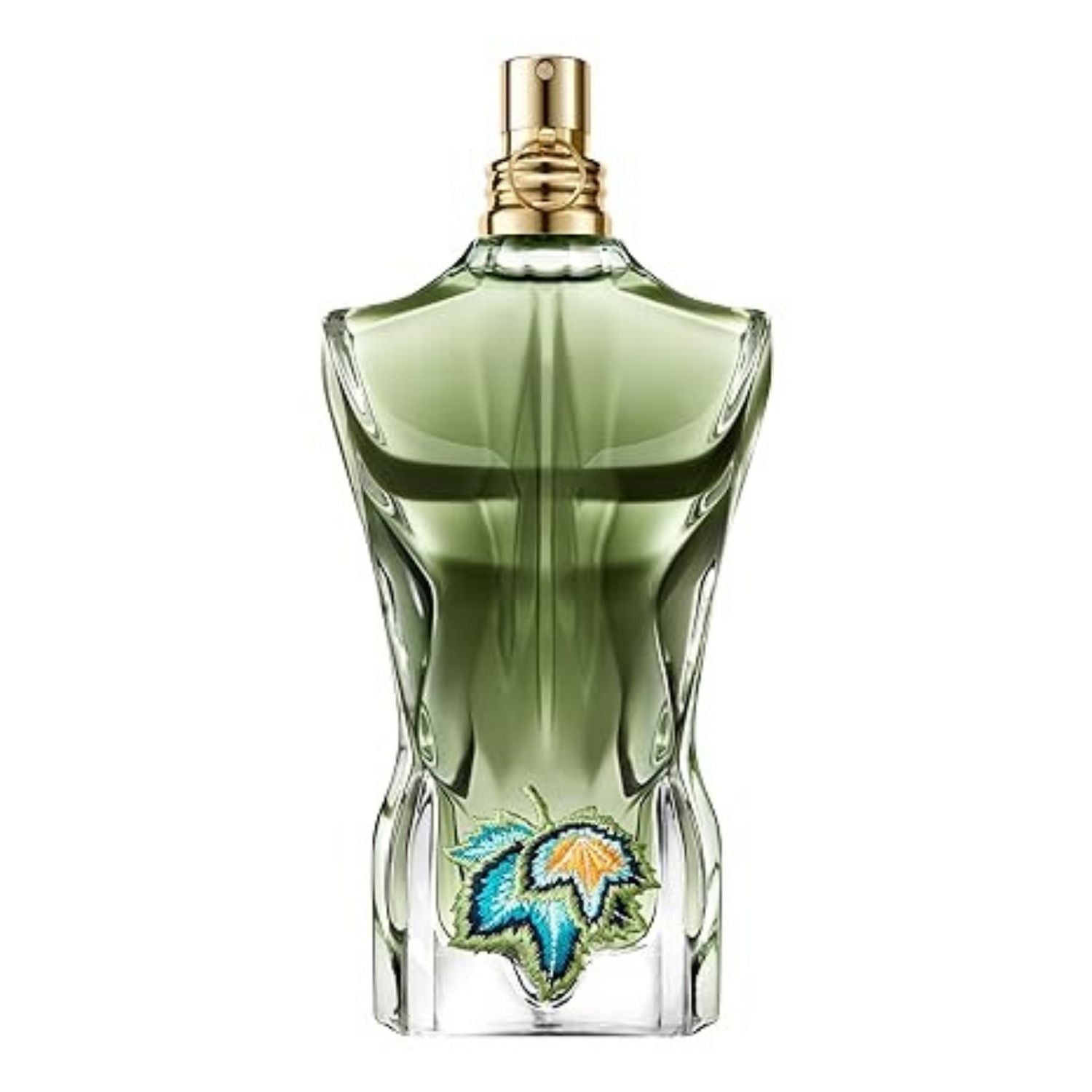 Jean Paul Gaultier Le Beau Paradise Garden EDP 125ml in the emerald green torso-shaped bottle
