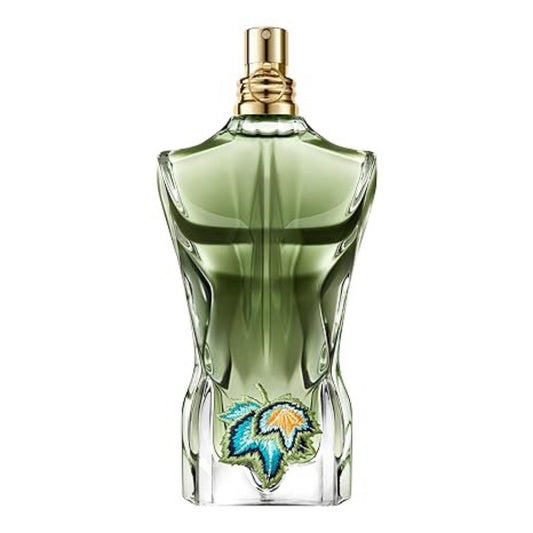 Jean Paul Gaultier Le Beau Paradise Garden EDP 125ml in the emerald green torso-shaped bottle